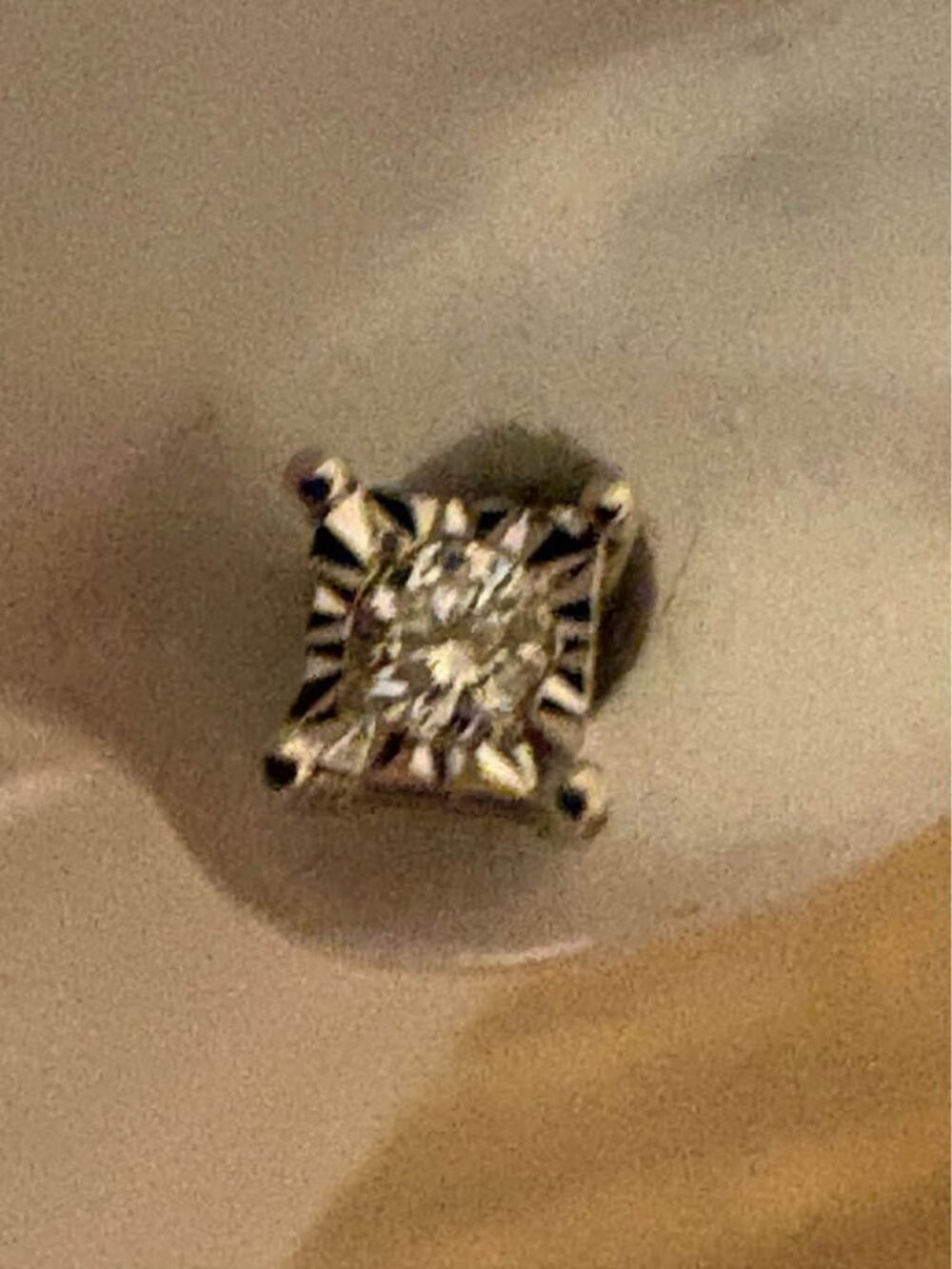 0.1 CT Lab Diamond Stud Earrings 925 Sterling Silver